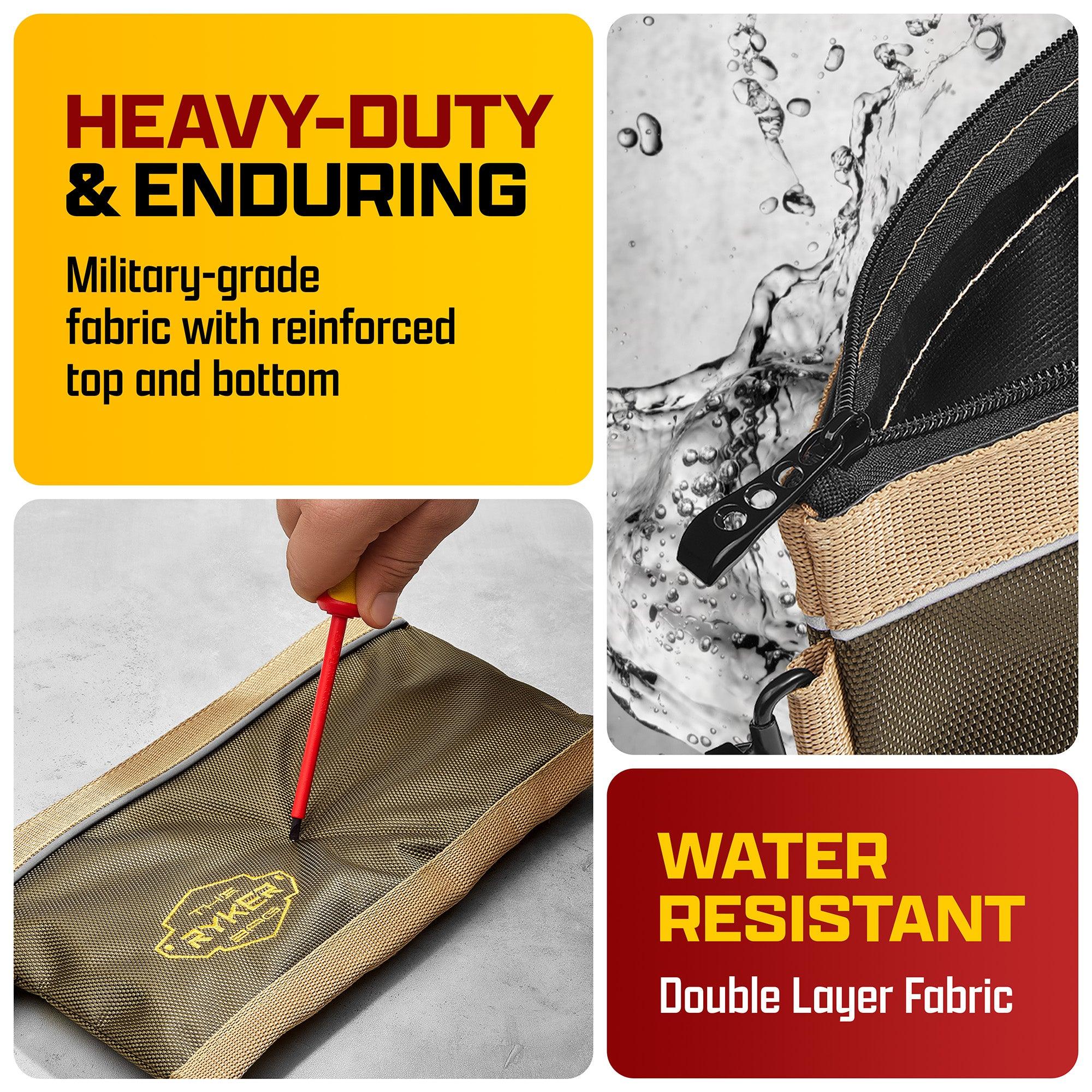 water and grease resistant Small Tool Bag