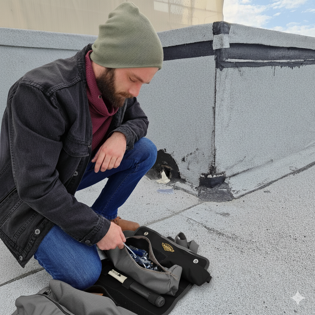 PRO Tool Roll Organizer – Roll Up Tool Bag for Tools Storage (Black)