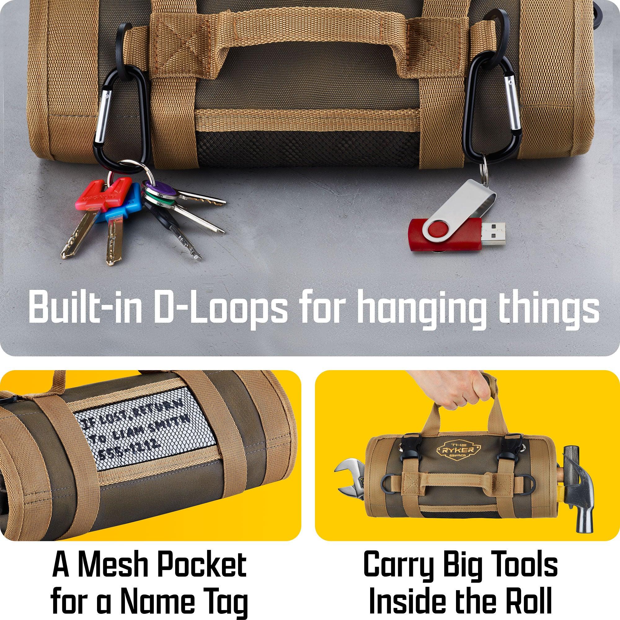 The Ryker Bag- Built in D loops - bag for tools