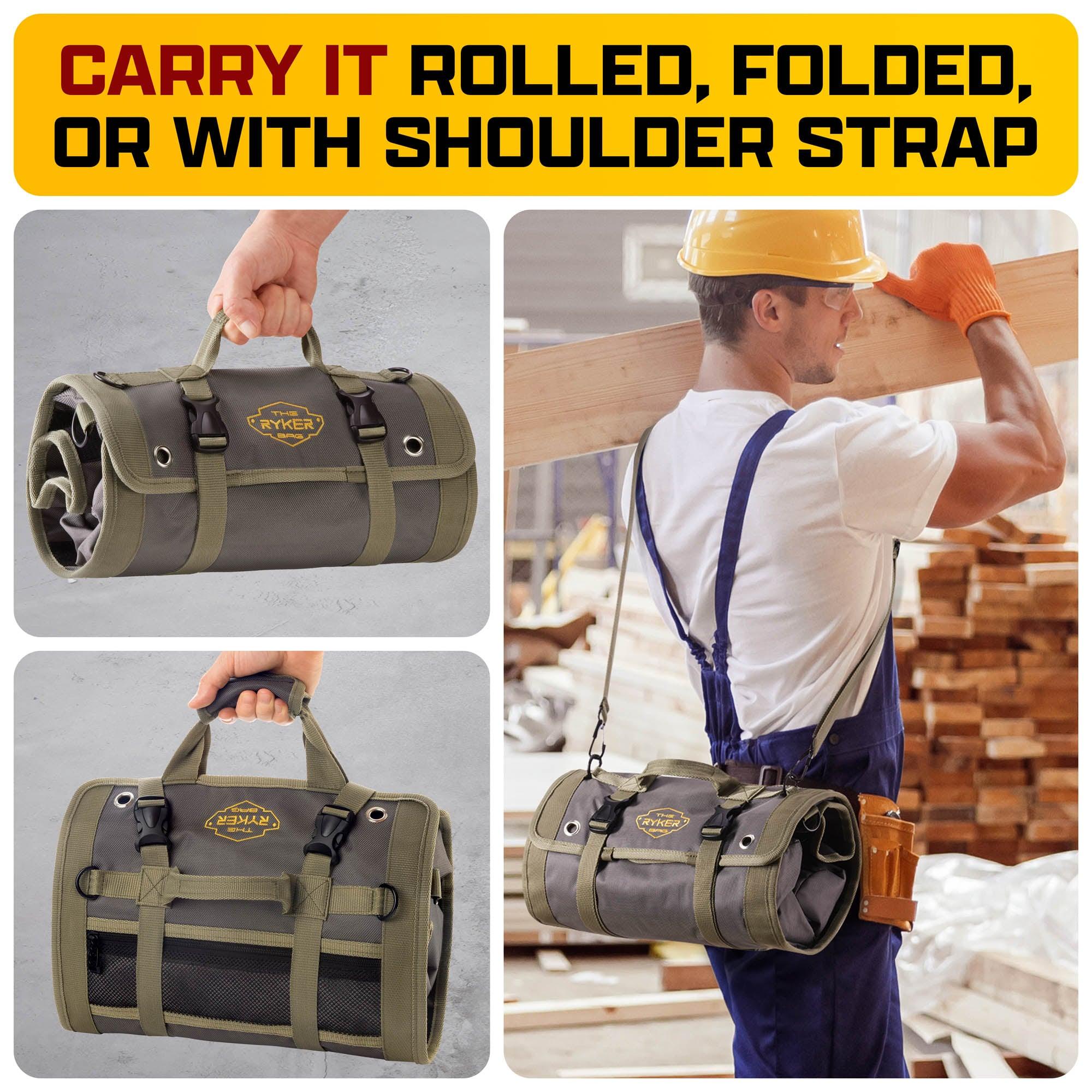 The Ryker Bag - PRO Tool Roll Bag with shoulder strap