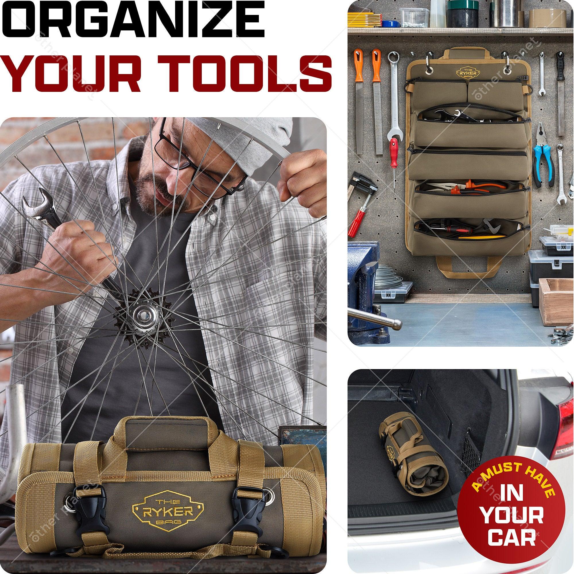 The Ryker Bag | Tool Roll Bag - Roll-Up Tool Organizer