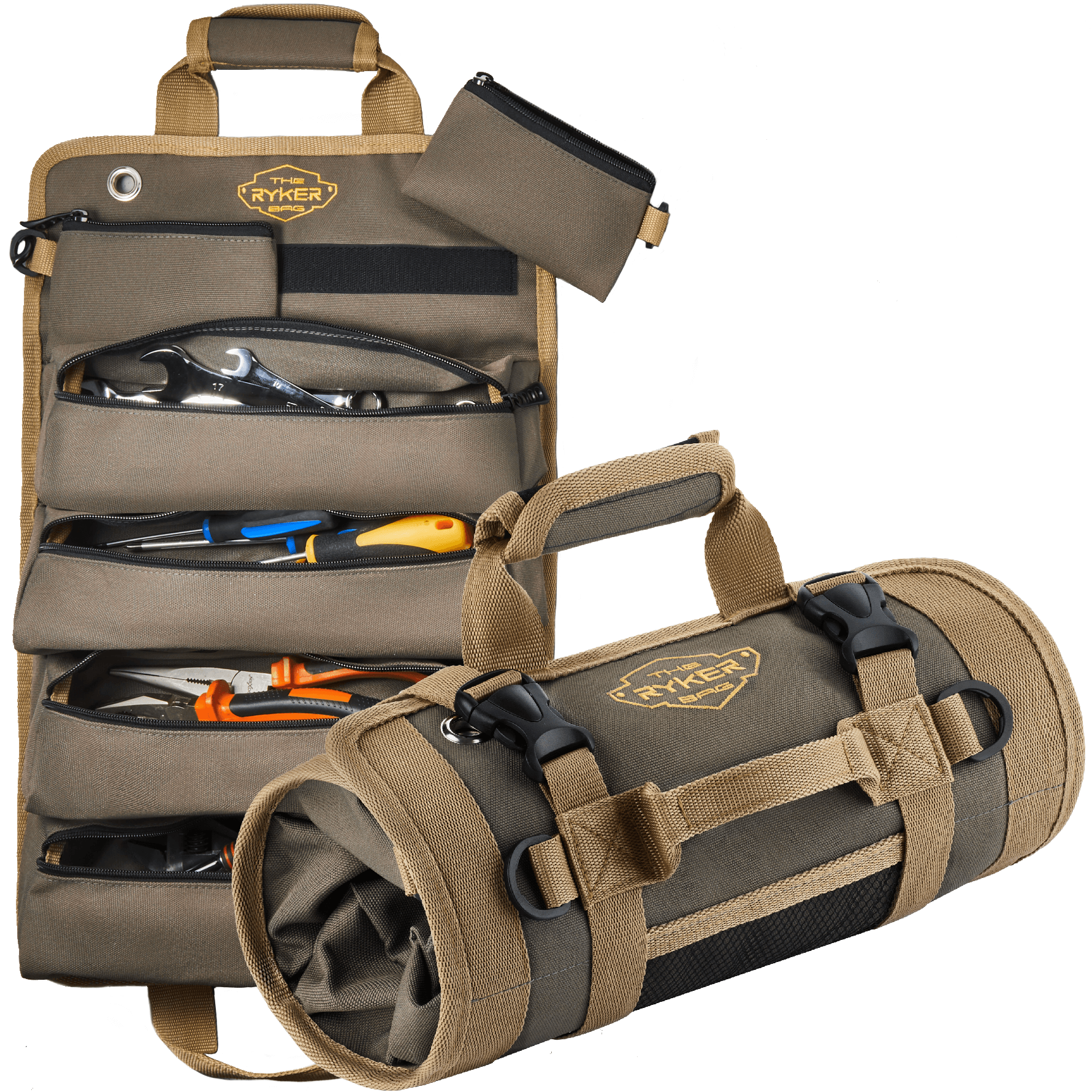 The Ryker Bag | Tool Roll Bag - Roll-Up Tool Organizer